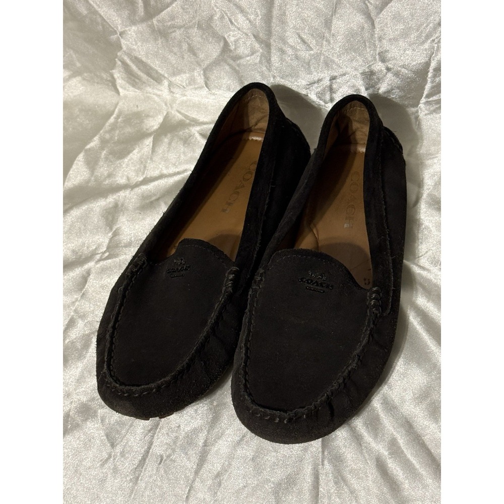 Coach Amber Calf Suede Loafers Womens Size 8
